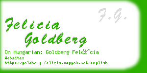 felicia goldberg business card